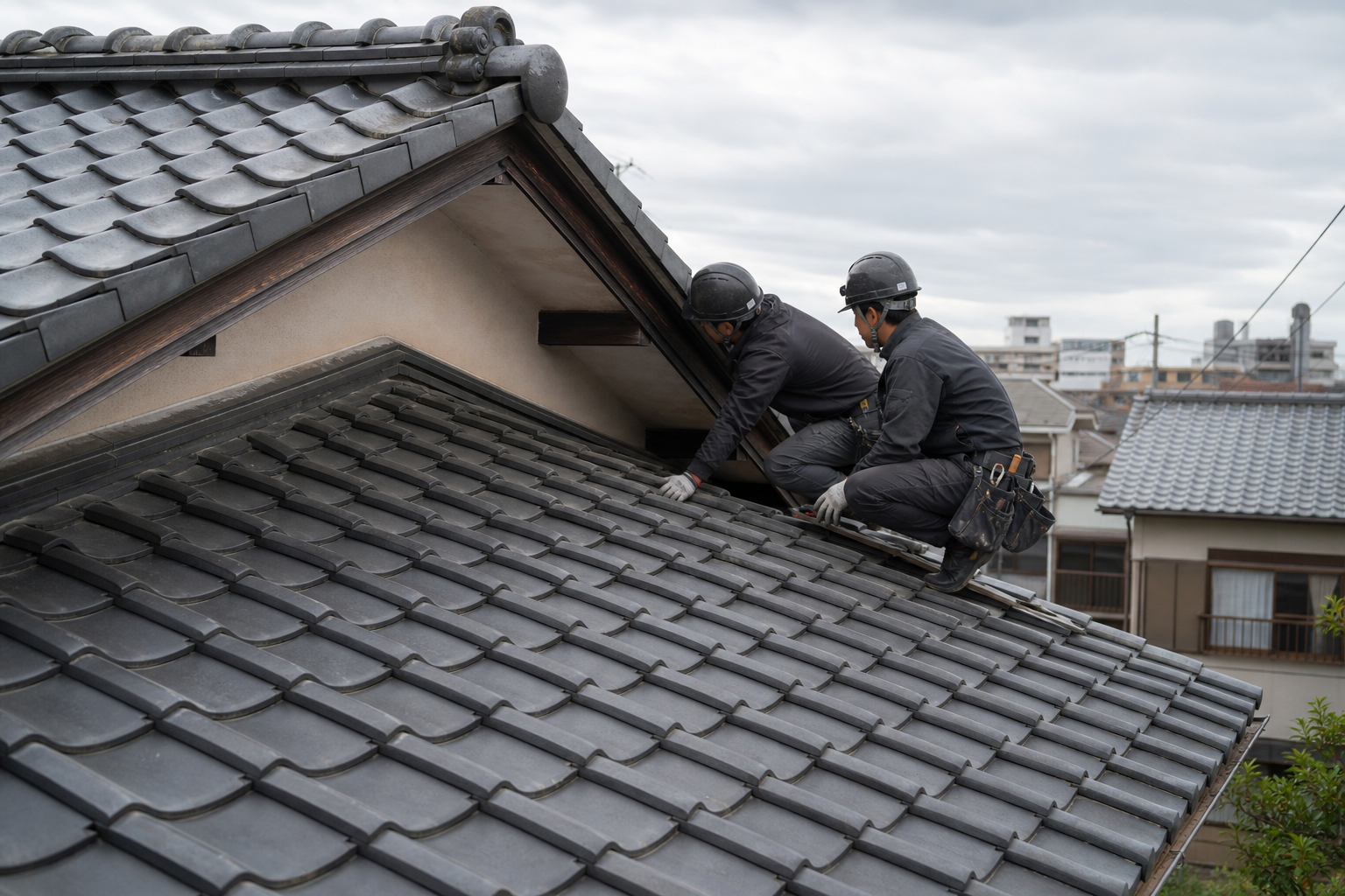 雨漏りの原因を確認する屋根調査の提案用イメージ